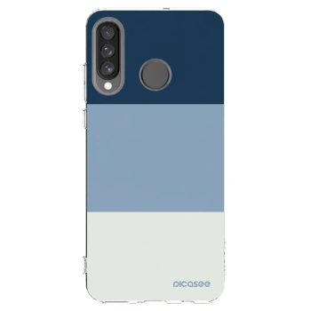 Picasee silikonový průhledný obal pro Huawei P30 Lite - Coastal Blue