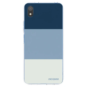 Picasee silikonový průhledný obal pro Xiaomi Redmi 7A - Coastal Blue