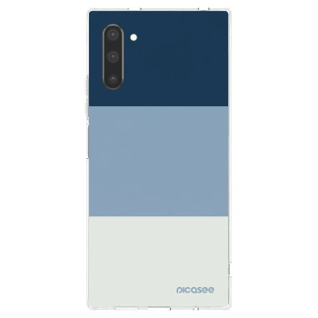 Picasee silikonový průhledný obal pro Samsung Galaxy Note 10 N970F - Coastal Blue