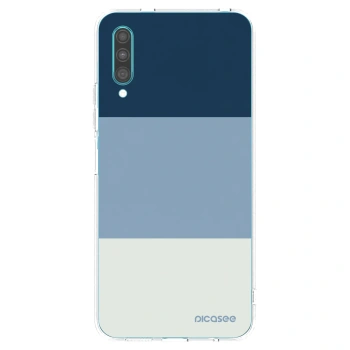 Picasee silikonový průhledný obal pro Samsung Galaxy A30s A307F - Coastal Blue
