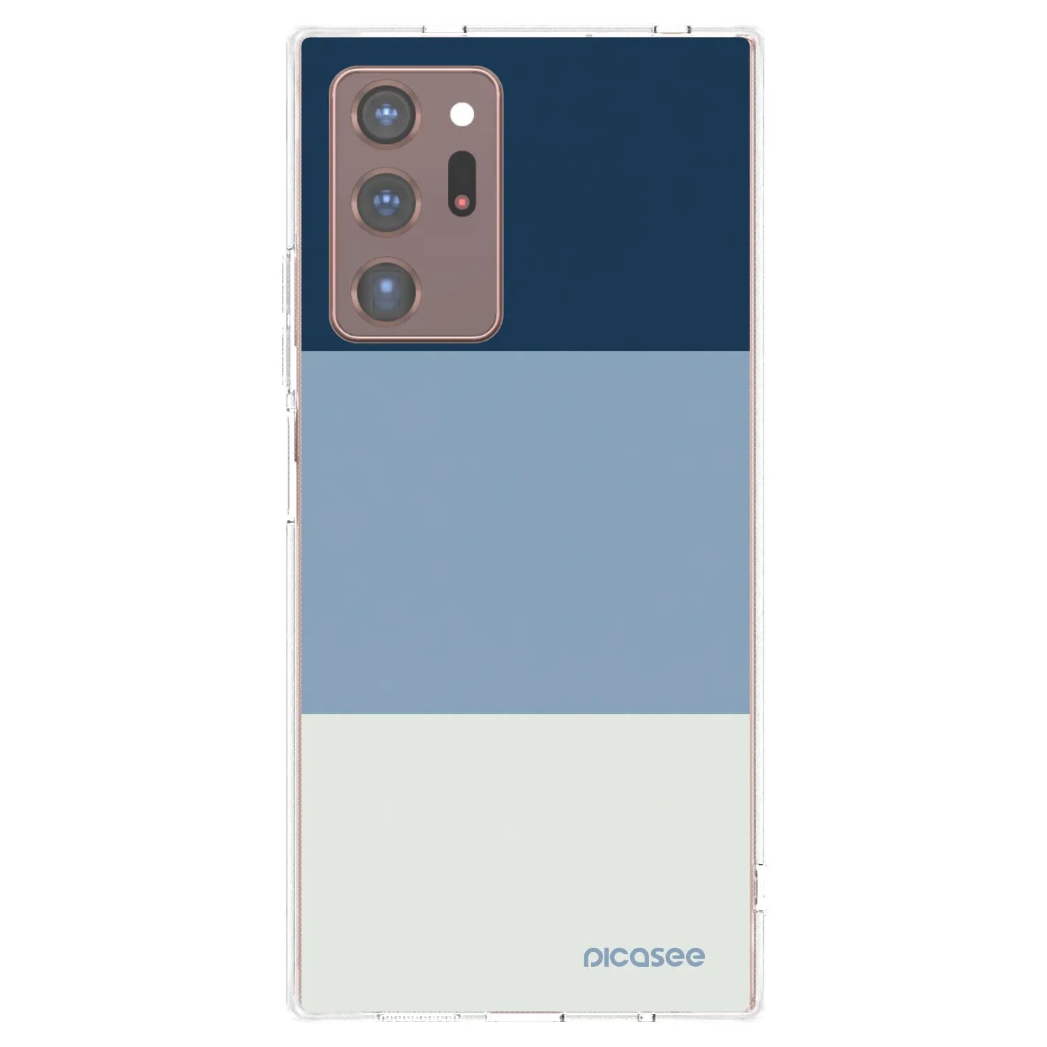 Picasee silikonový průhledný obal pro Samsung Galaxy Note 20 Ultra - Coastal Blue