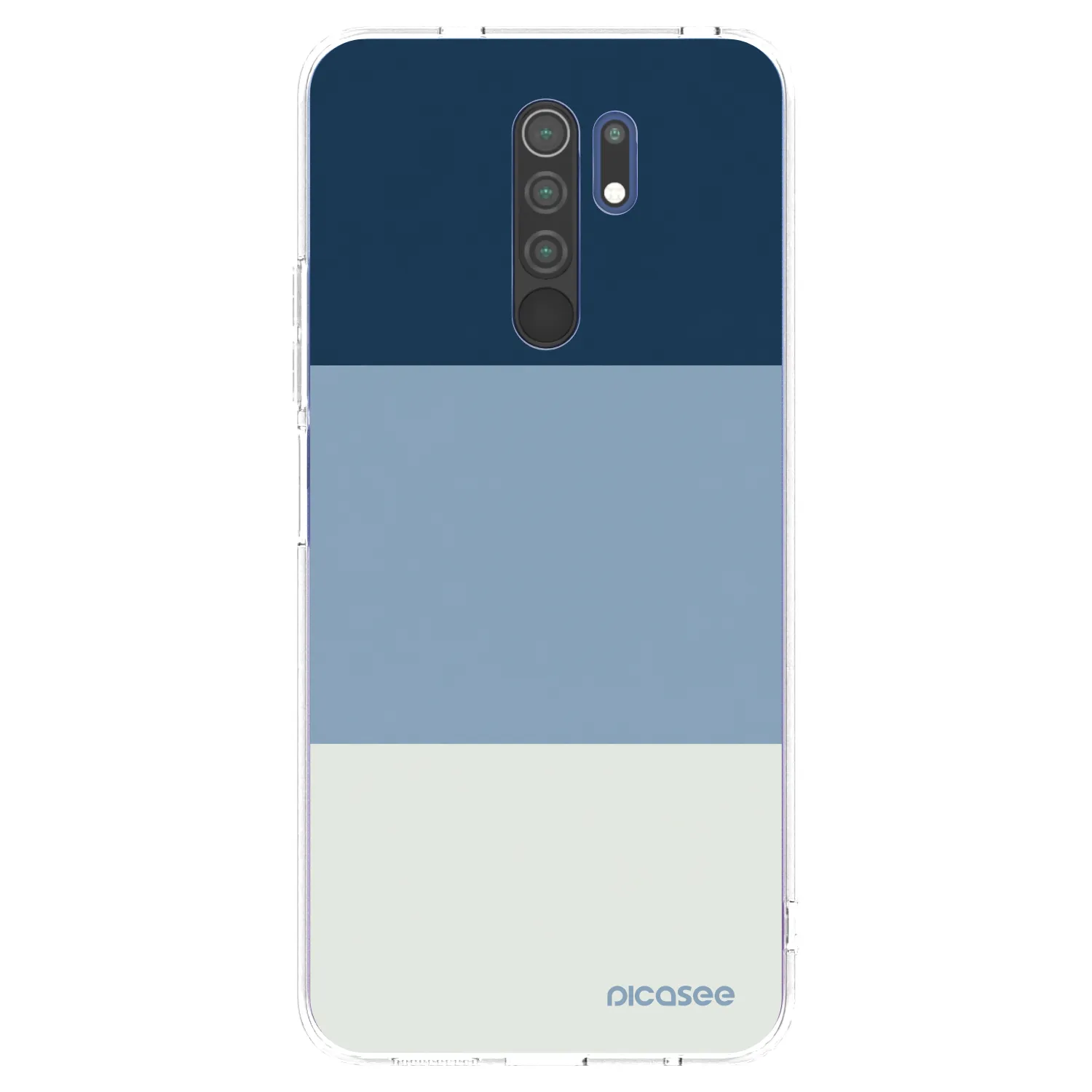 Picasee silikonový průhledný obal pro Xiaomi Redmi 9 - Coastal Blue