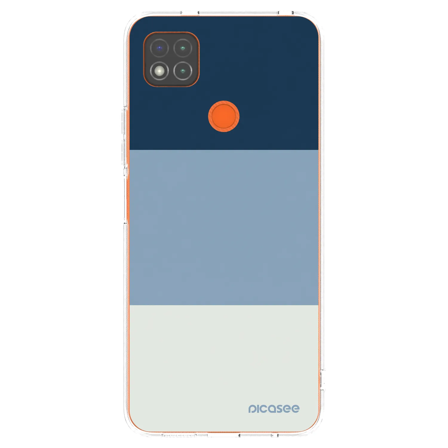 Picasee silikonový průhledný obal pro Xiaomi Redmi 9C - Coastal Blue