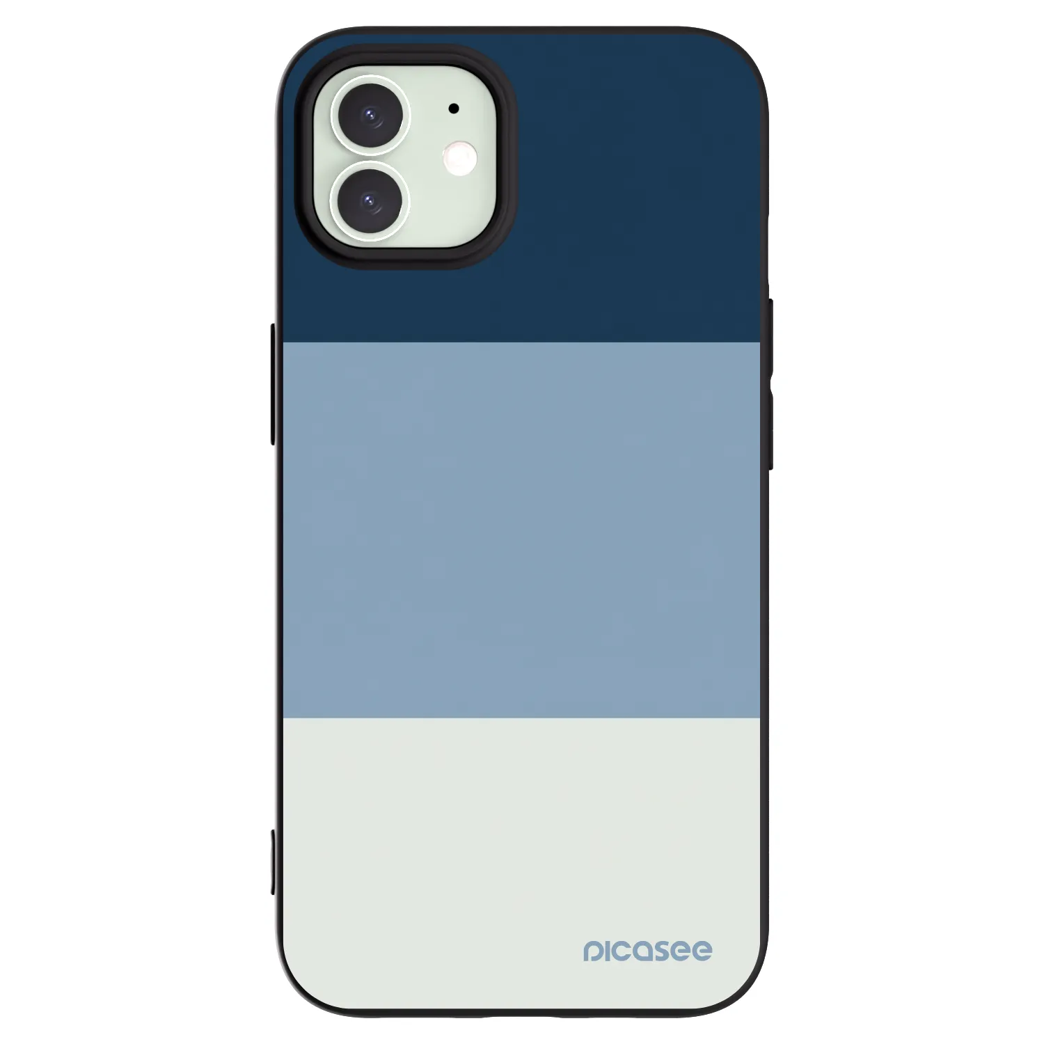 Picasee silikonový černý obal pro Apple iPhone 12 - Coastal Blue