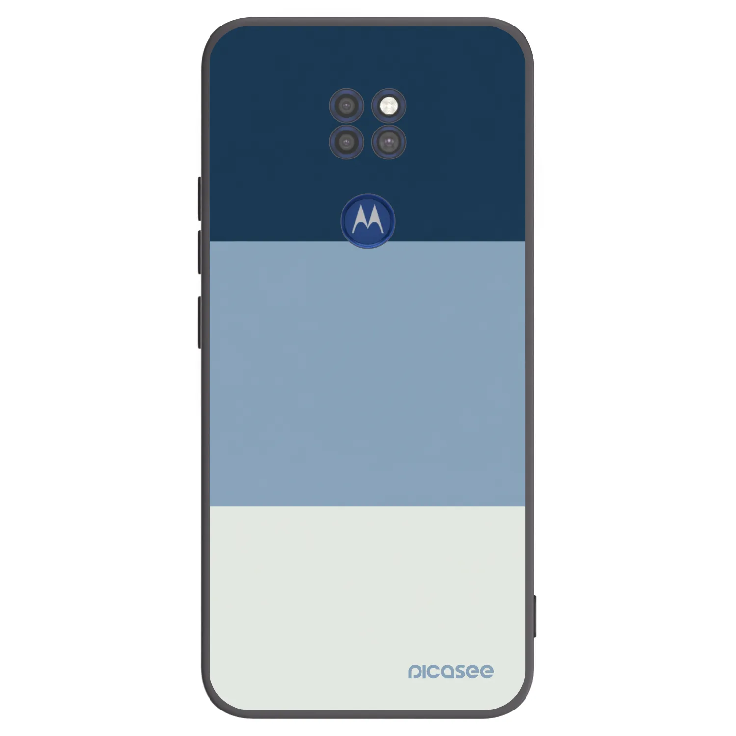 Picasee silikonový černý obal pro Motorola Moto G9 Play - Coastal Blue