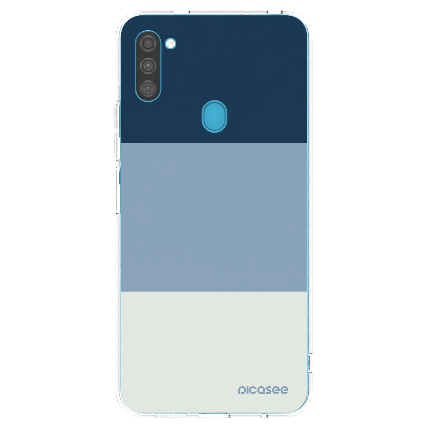 Picasee silikonový průhledný obal pro Samsung Galaxy M11 - Coastal Blue