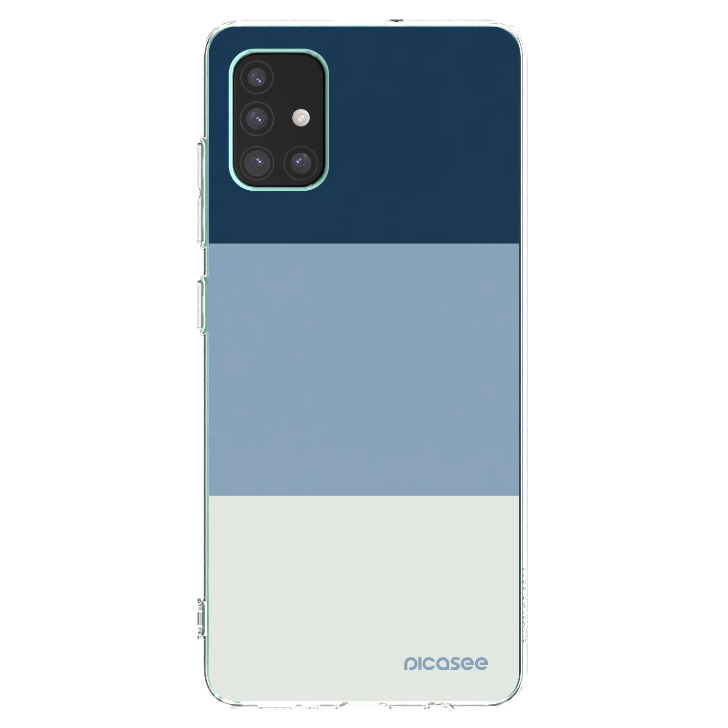 Picasee silikonový průhledný obal pro Samsung Galaxy M51 M515F - Coastal Blue