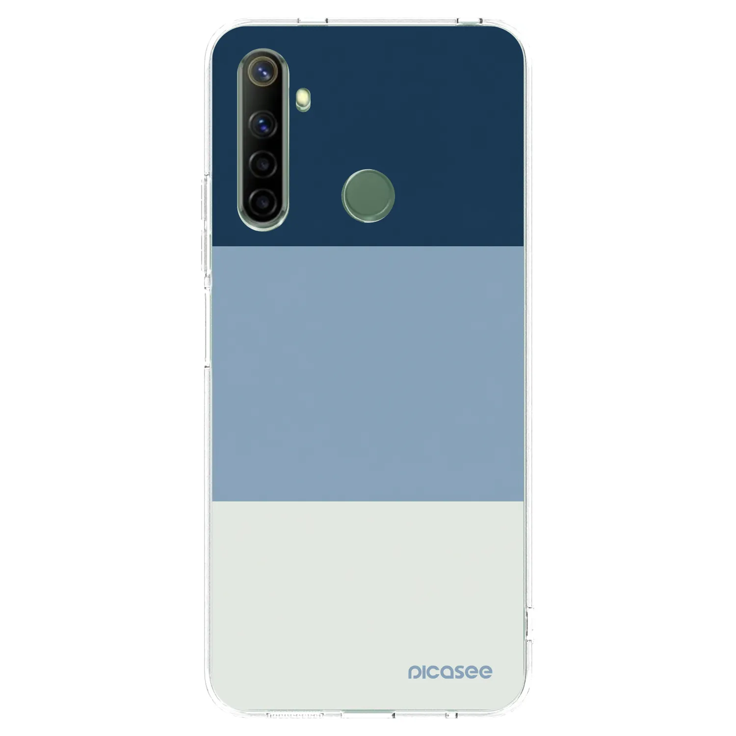 Picasee silikonový průhledný obal pro Realme 6i - Coastal Blue