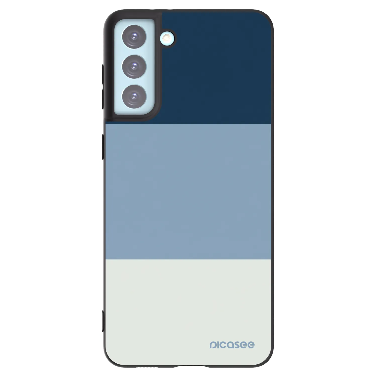 Picasee silikonový černý obal pro Samsung Galaxy S21+ 5G G996F - Coastal Blue