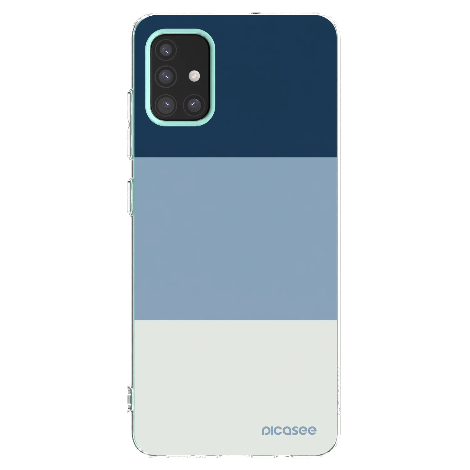 Picasee silikonový průhledný obal pro Samsung Galaxy M31s - Coastal Blue