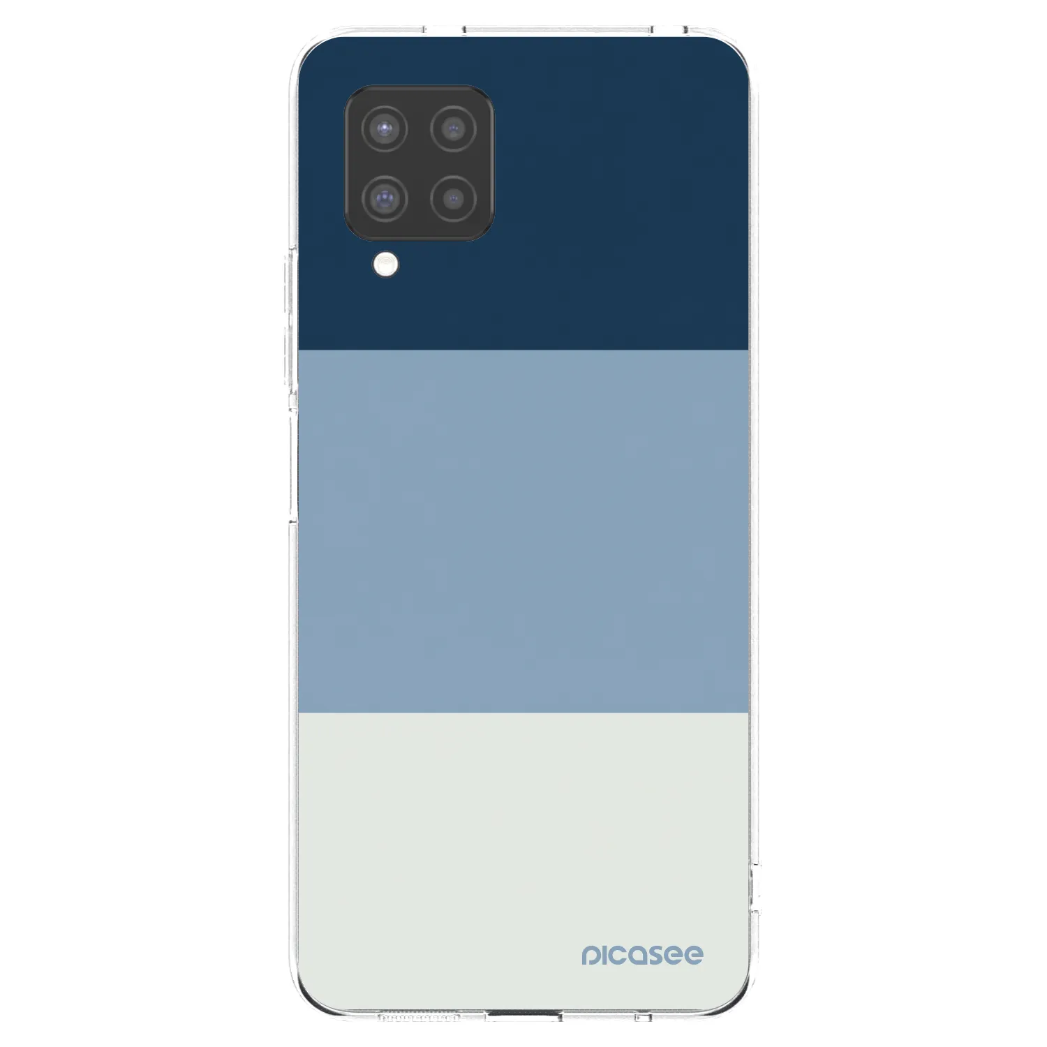 Picasee silikonový průhledný obal pro Samsung Galaxy A42 A426B - Coastal Blue