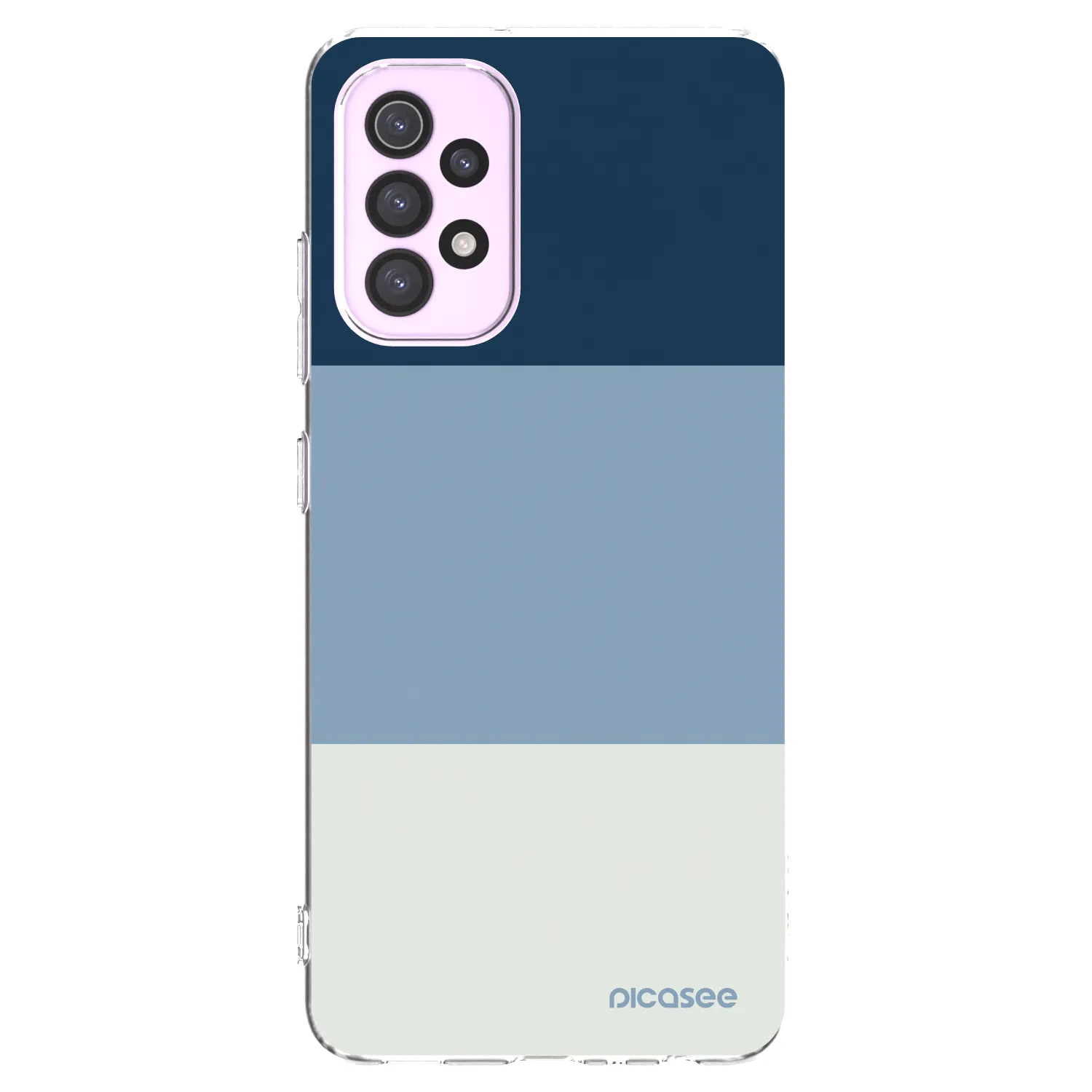 Picasee silikonový průhledný obal pro Samsung Galaxy A32 5G A326B - Coastal Blue