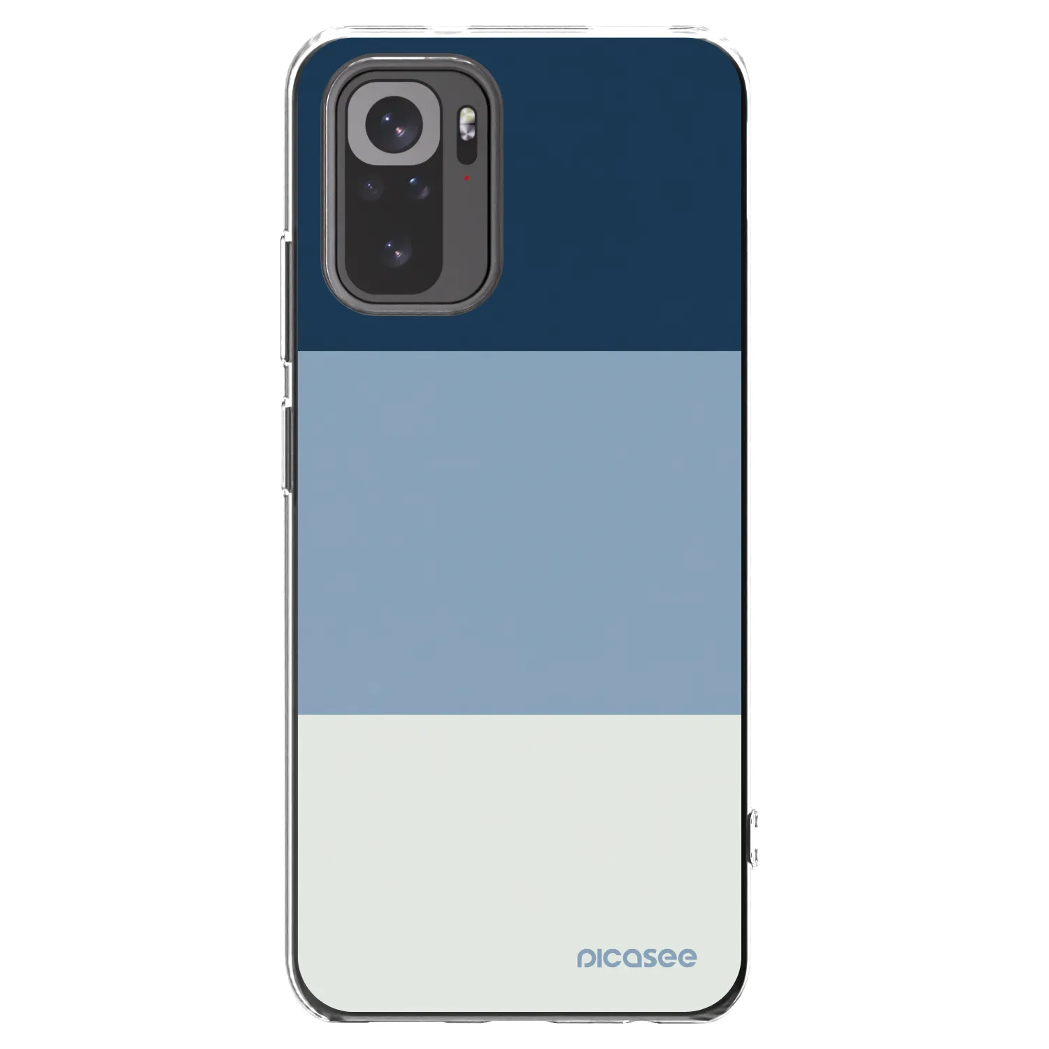 Picasee silikonový průhledný obal pro Xiaomi Redmi Note 10S - Coastal Blue