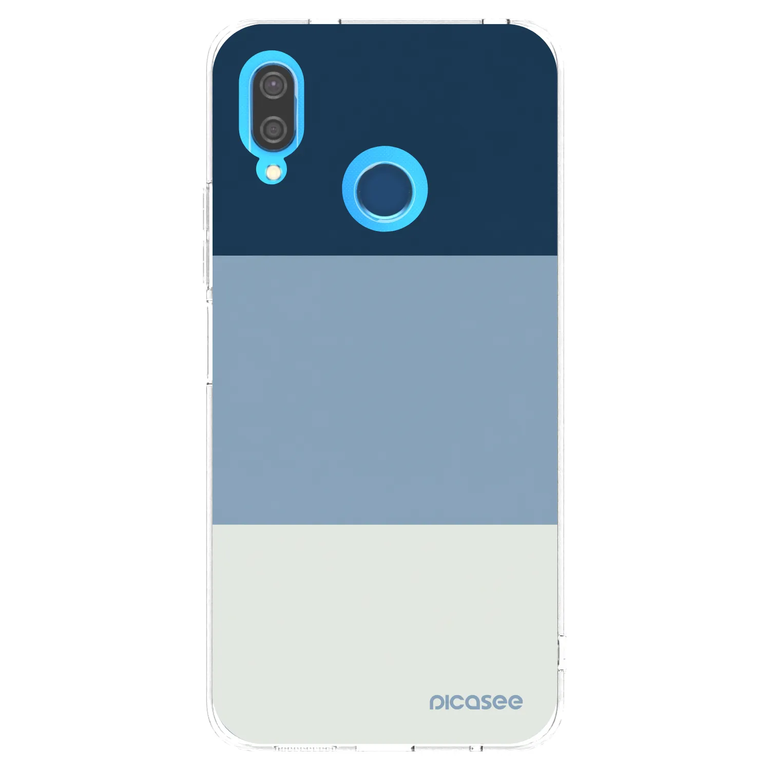 Picasee silikonový průhledný obal pro Huawei P20 Lite - Coastal Blue