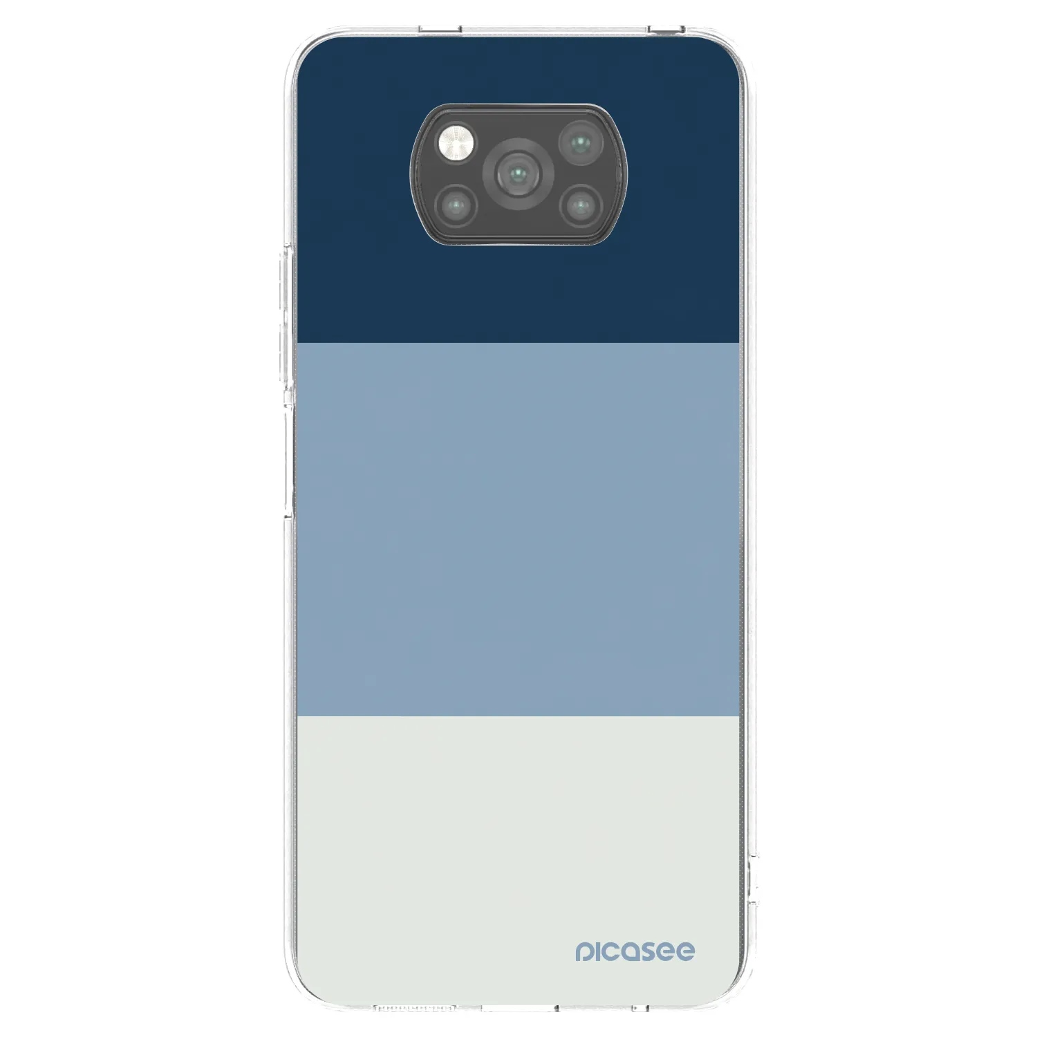 Picasee silikonový černý obal pro Xiaomi Poco X3 Pro - Coastal Blue
