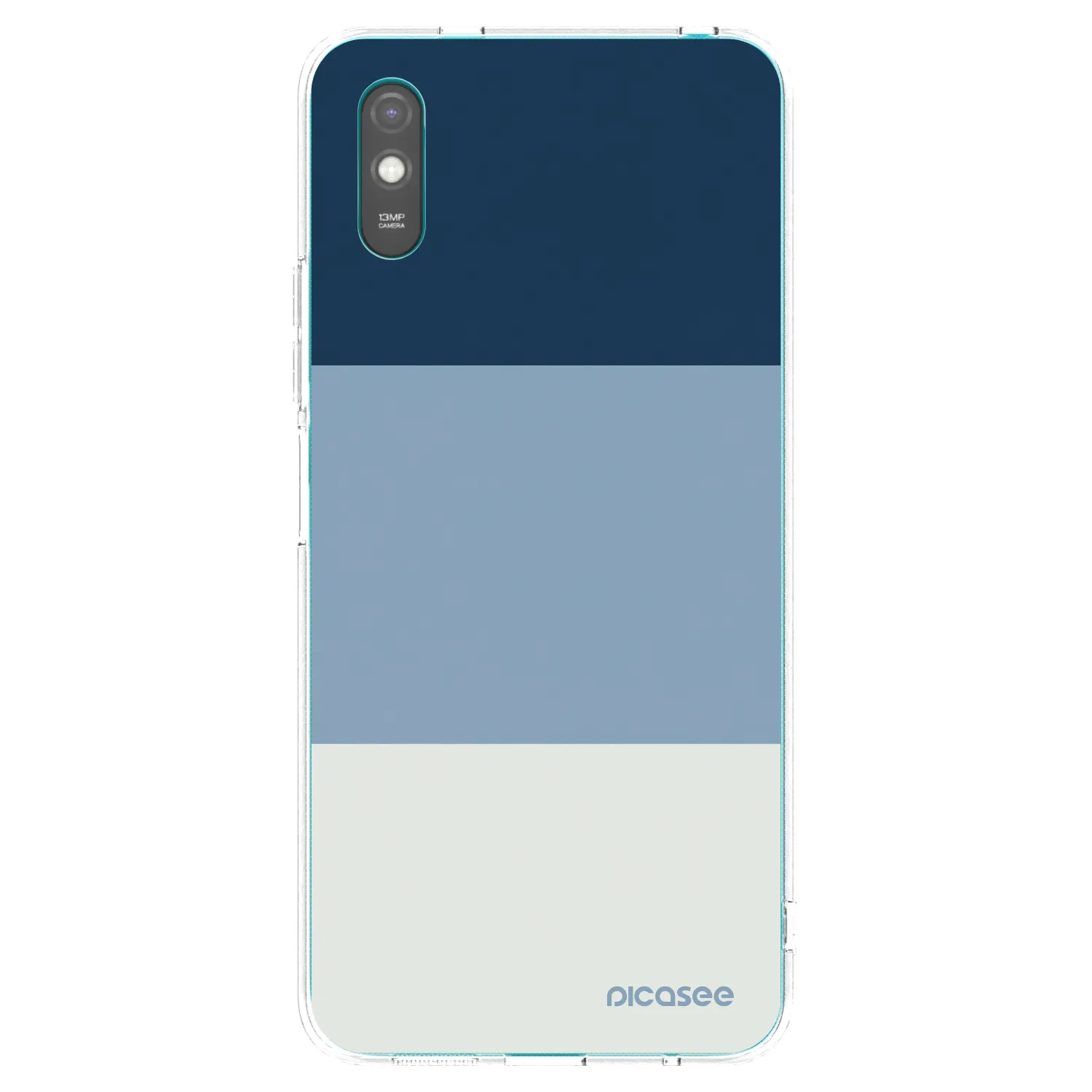 Picasee silikonový průhledný obal pro Xiaomi Redmi 9AT - Coastal Blue