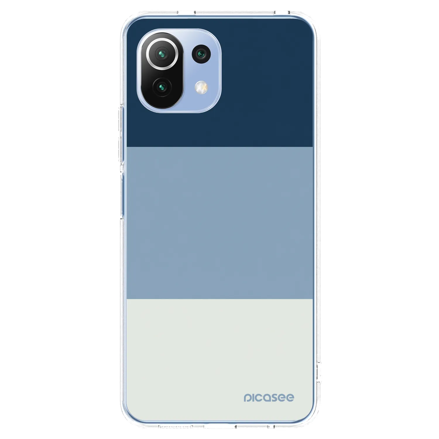 Picasee silikonový průhledný obal pro Xiaomi Mi 11 Lite - Coastal Blue