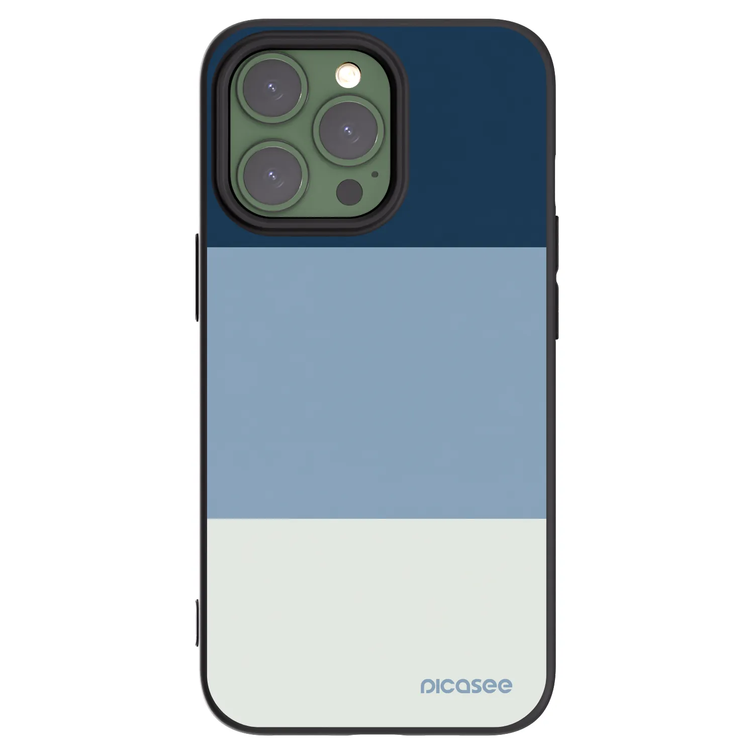 Picasee silikonový černý obal pro Apple iPhone 13 Pro - Coastal Blue