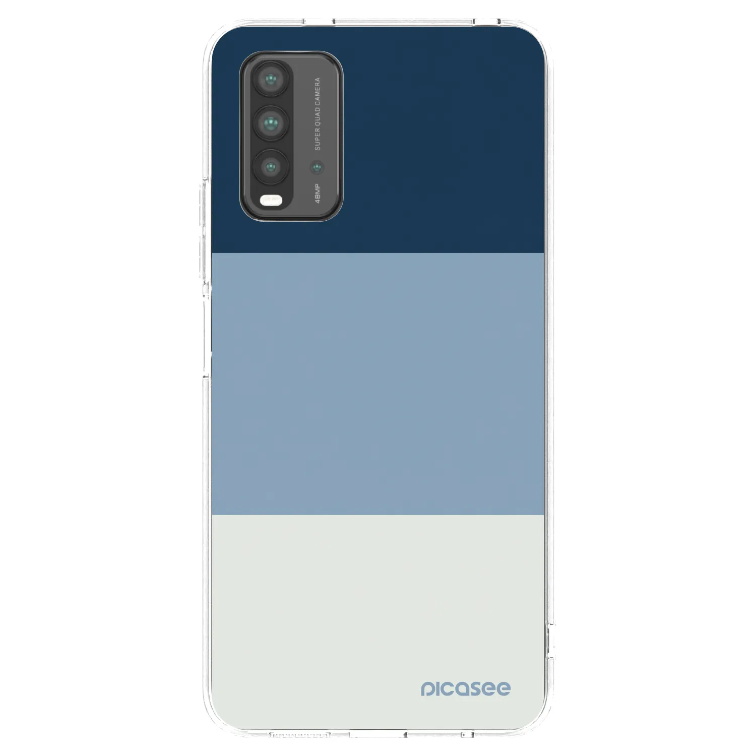 Picasee silikonový průhledný obal pro Xiaomi Redmi 9T - Coastal Blue