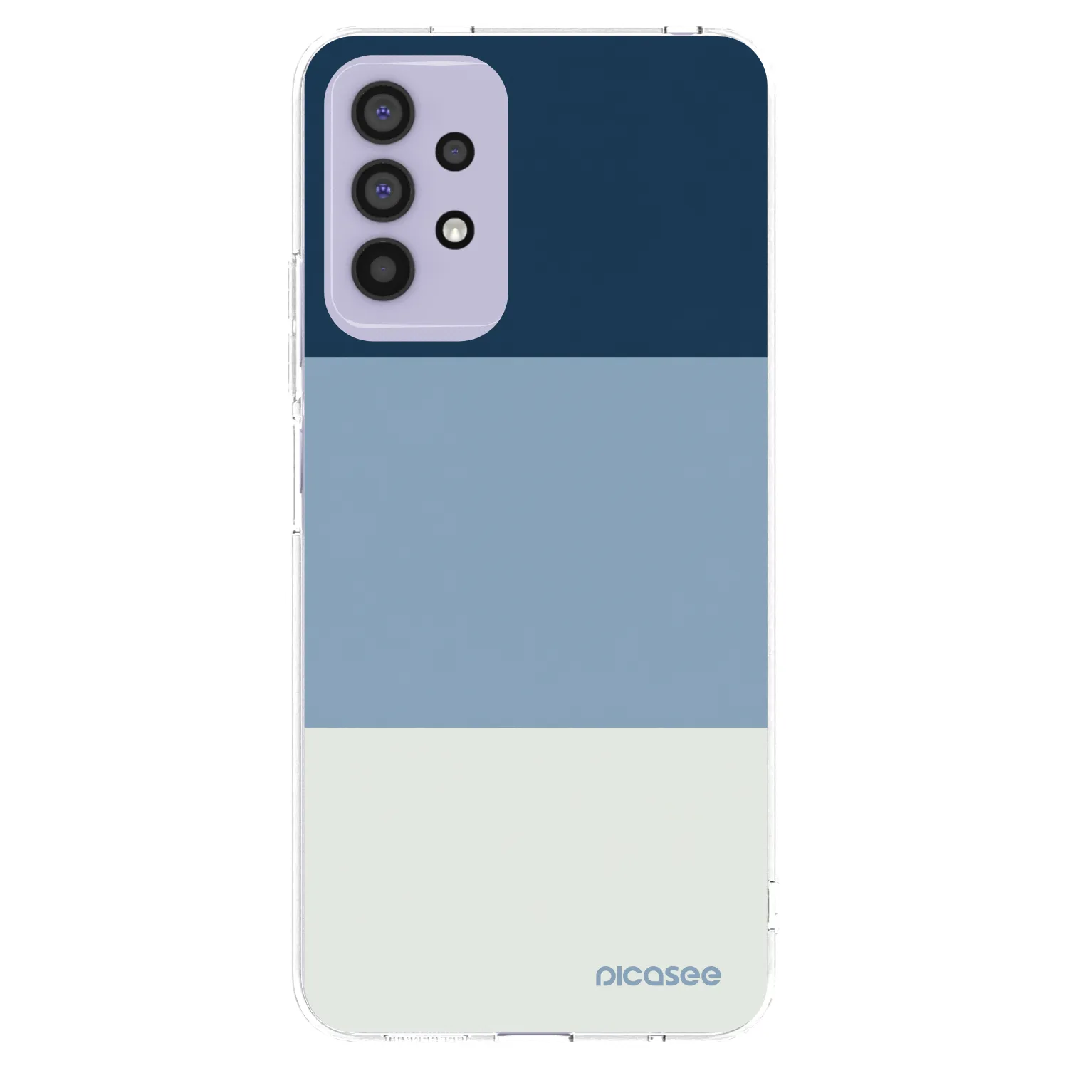 Picasee silikonový průhledný obal pro Samsung Galaxy A32 4G SM-A325F - Coastal Blue