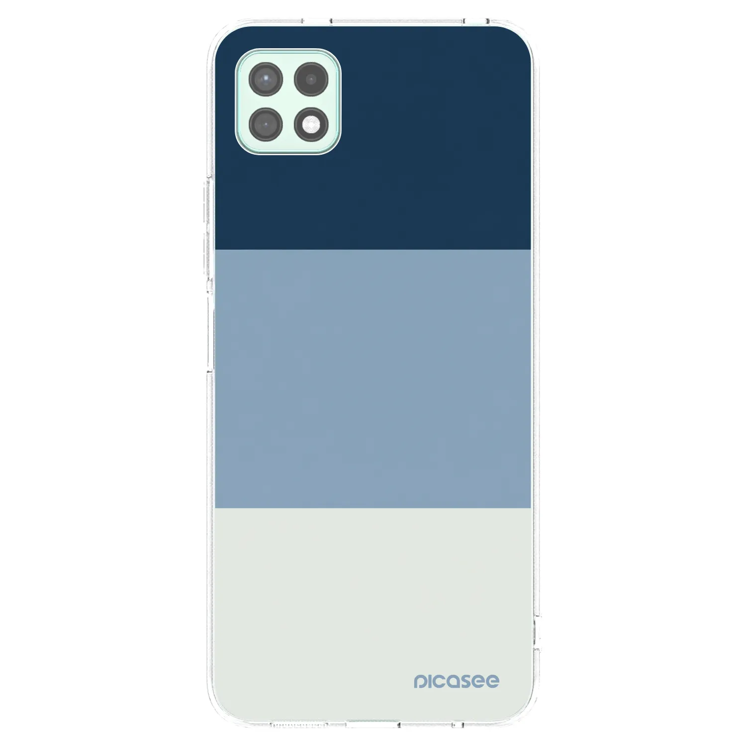 Picasee silikonový průhledný obal pro Samsung Galaxy A22 A226B 5G - Coastal Blue