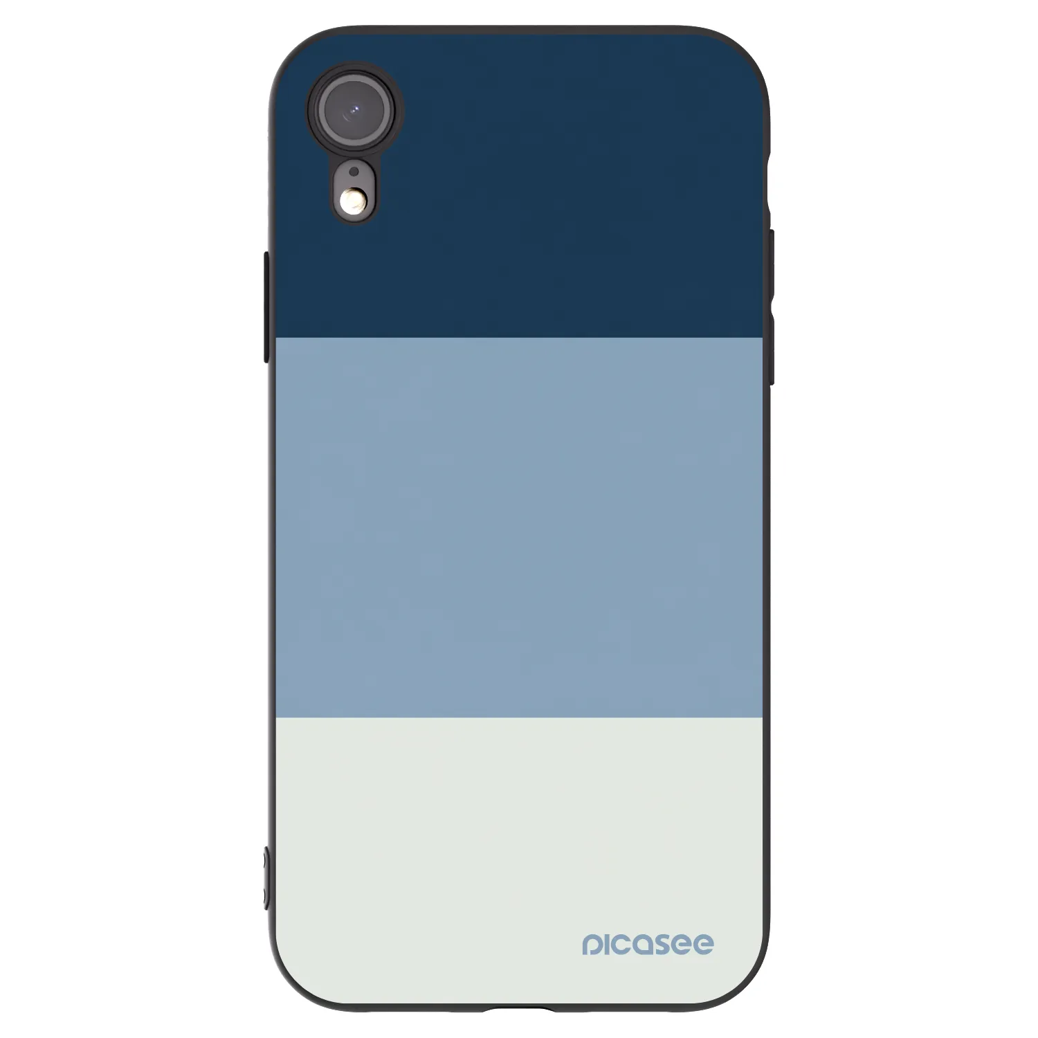 Picasee silikonový černý obal pro Apple iPhone XR - Coastal Blue