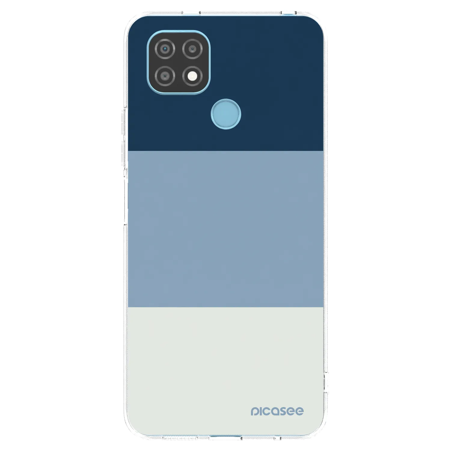 Picasee silikonový průhledný obal pro Realme C21 - Coastal Blue