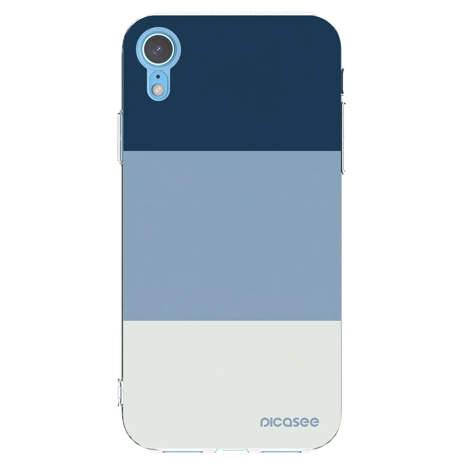Picasee silikonový průhledný obal pro Apple iPhone XR - Coastal Blue