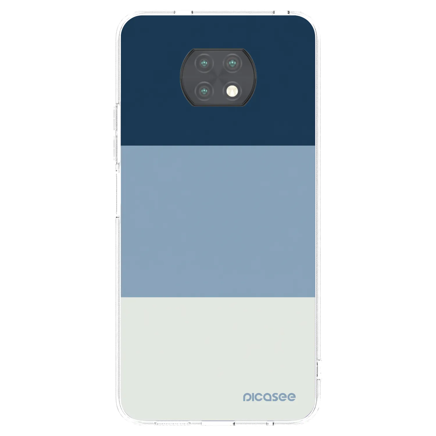 Picasee silikonový průhledný obal pro Xiaomi Redmi Note 9T - Coastal Blue