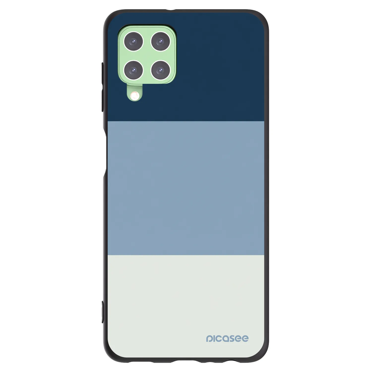 Picasee silikonový černý obal pro Samsung Galaxy A22 A225F 4G - Coastal Blue