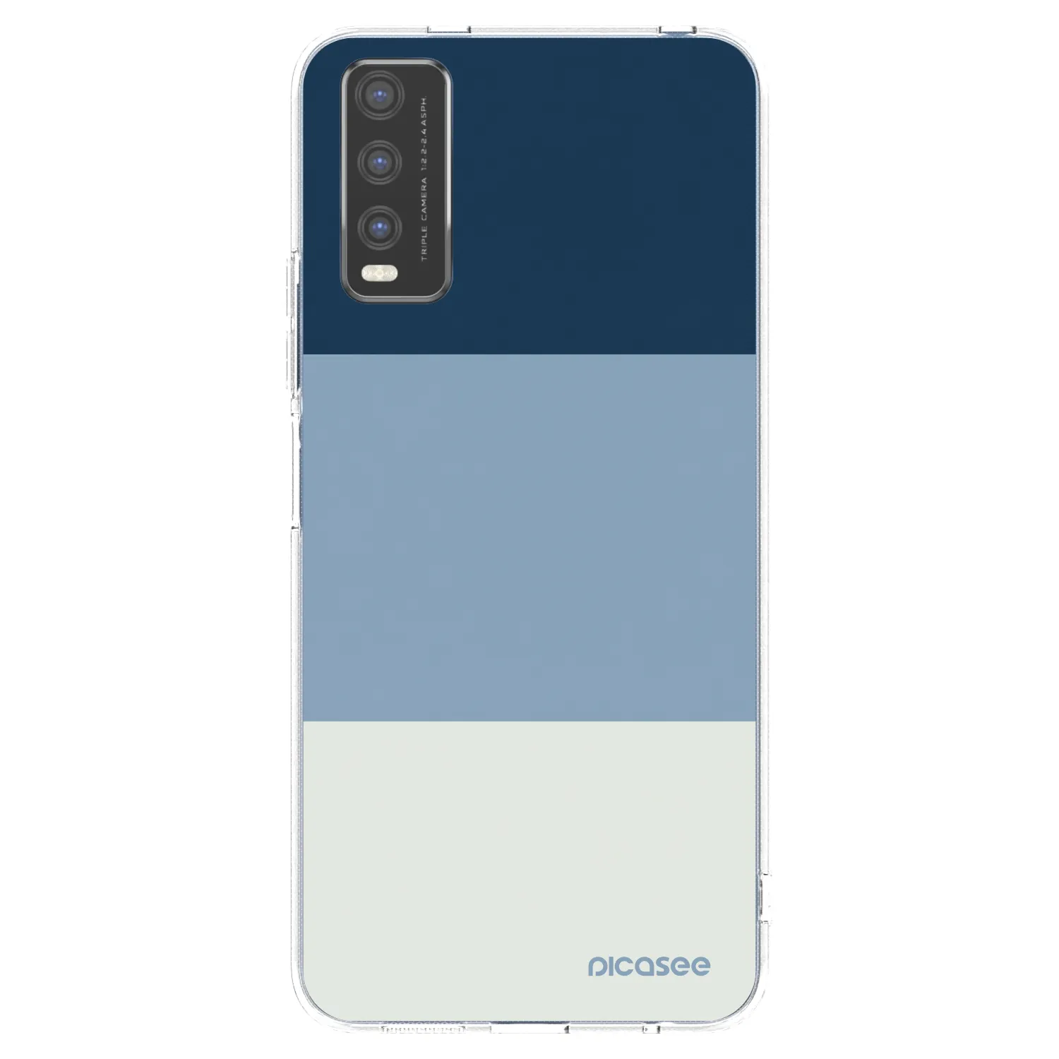 Picasee silikonový průhledný obal pro Vivo Y20s - Coastal Blue