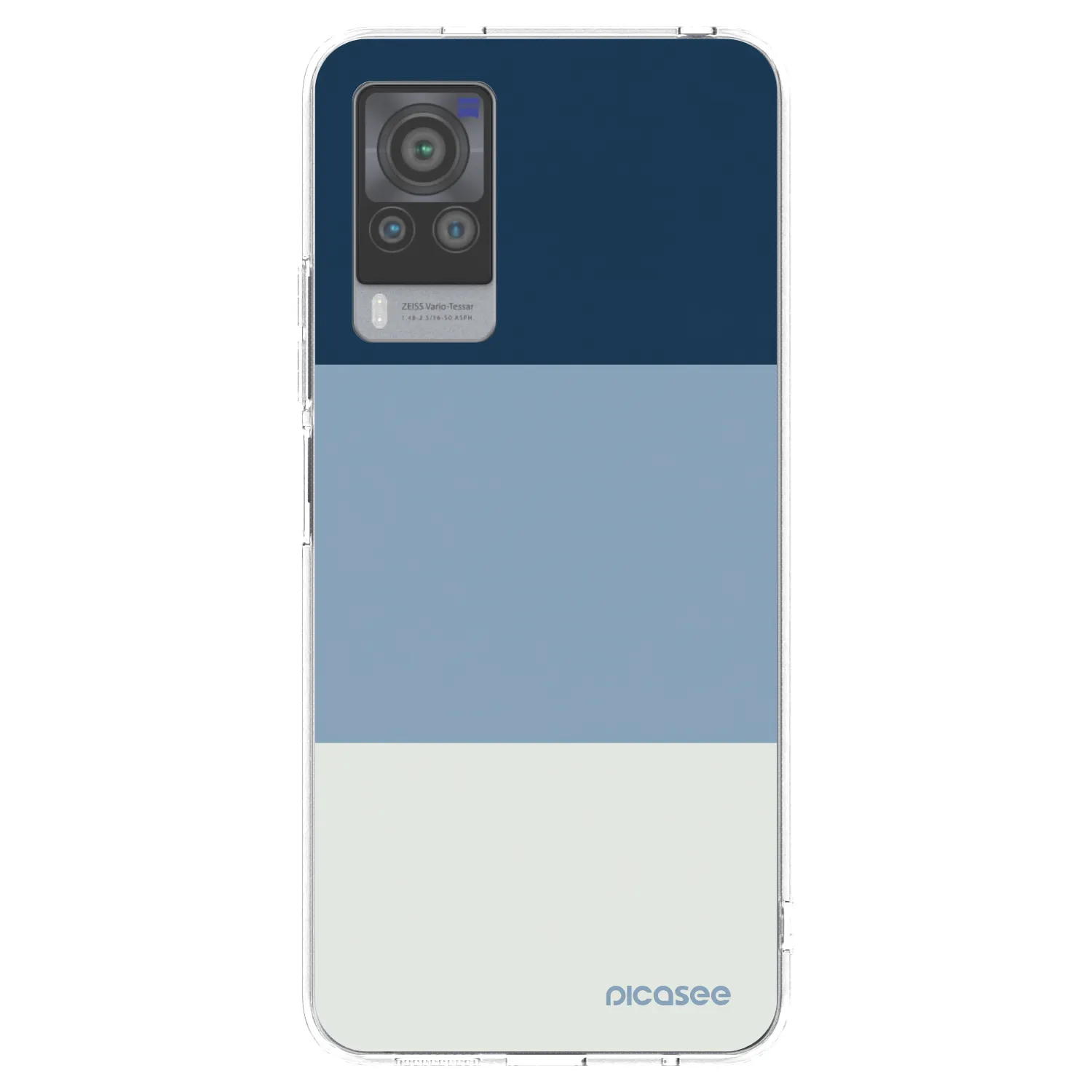 Picasee silikonový průhledný obal pro Vivo X60 Pro 5G - Coastal Blue