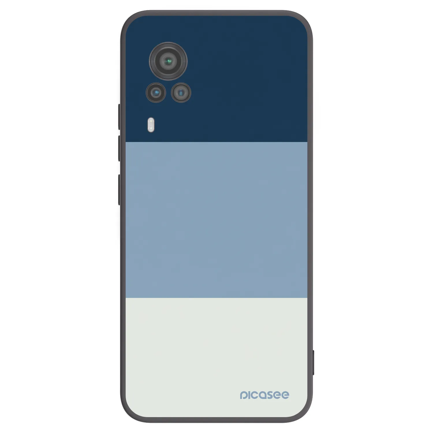 Picasee silikonový černý obal pro Vivo X60 Pro 5G - Coastal Blue