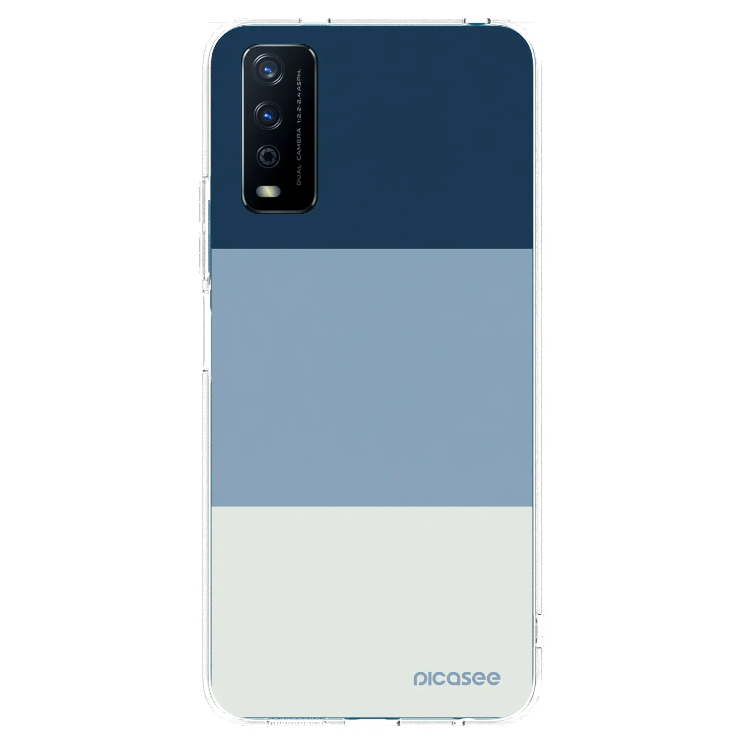 Picasee silikonový průhledný obal pro Vivo Y11s - Coastal Blue