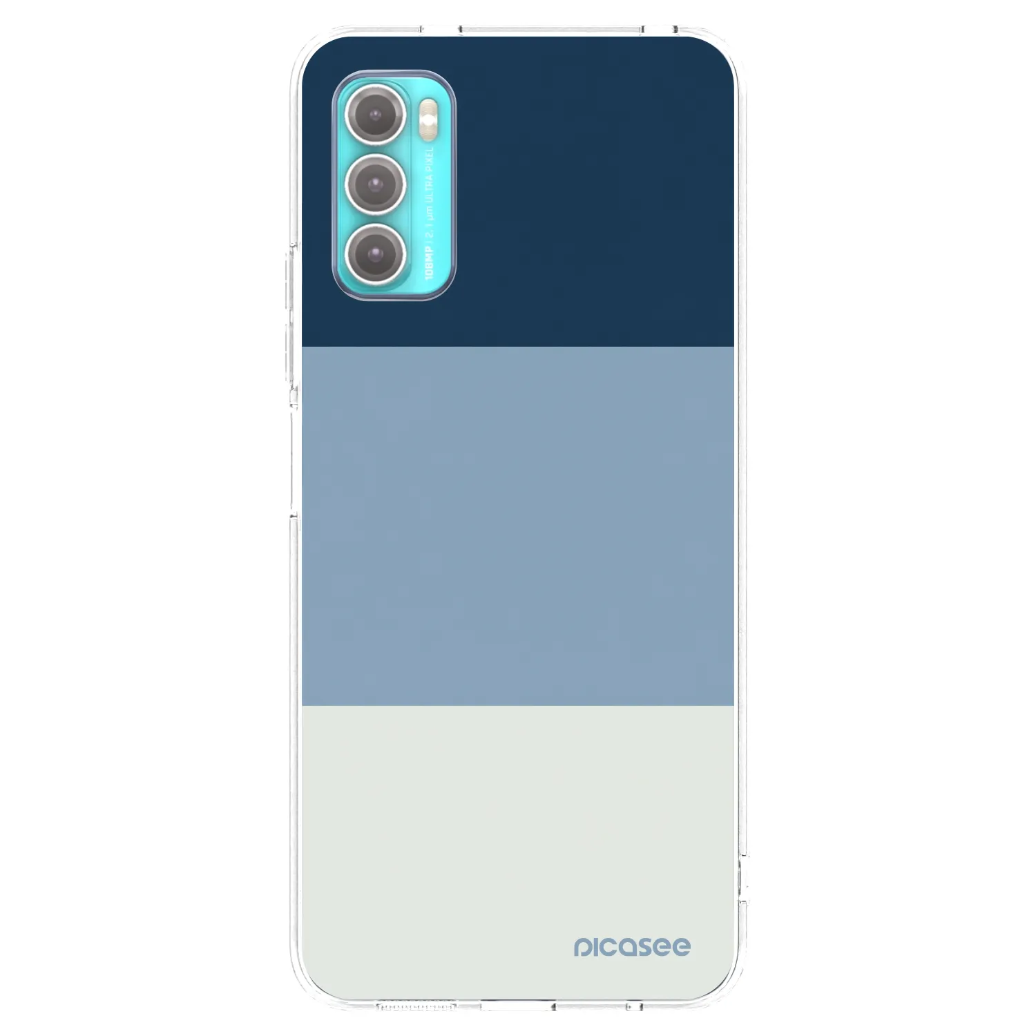 Picasee silikonový průhledný obal pro Motorola Moto G60 - Coastal Blue