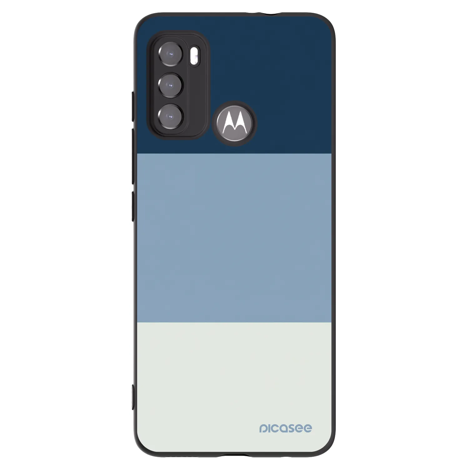 Picasee silikonový černý obal pro Motorola Moto G60 - Coastal Blue