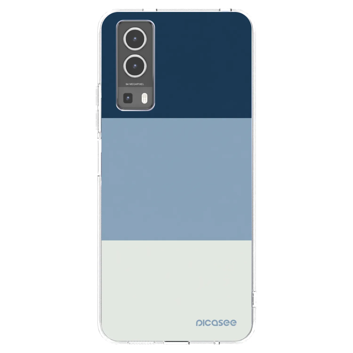 Picasee silikonový průhledný obal pro Vivo Y72 5G - Coastal Blue