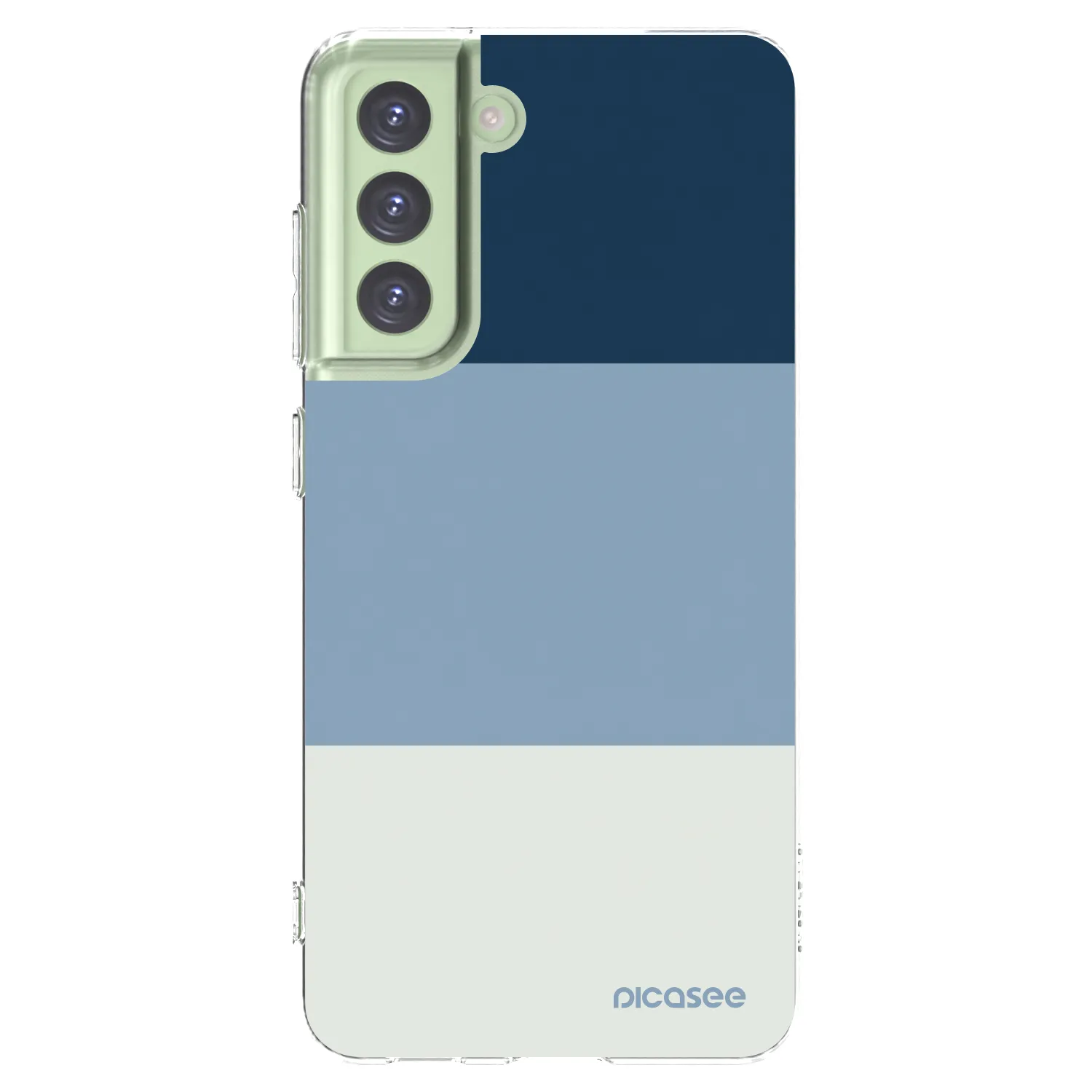 Picasee silikonový průhledný obal pro Samsung Galaxy S21 FE 5G - Coastal Blue