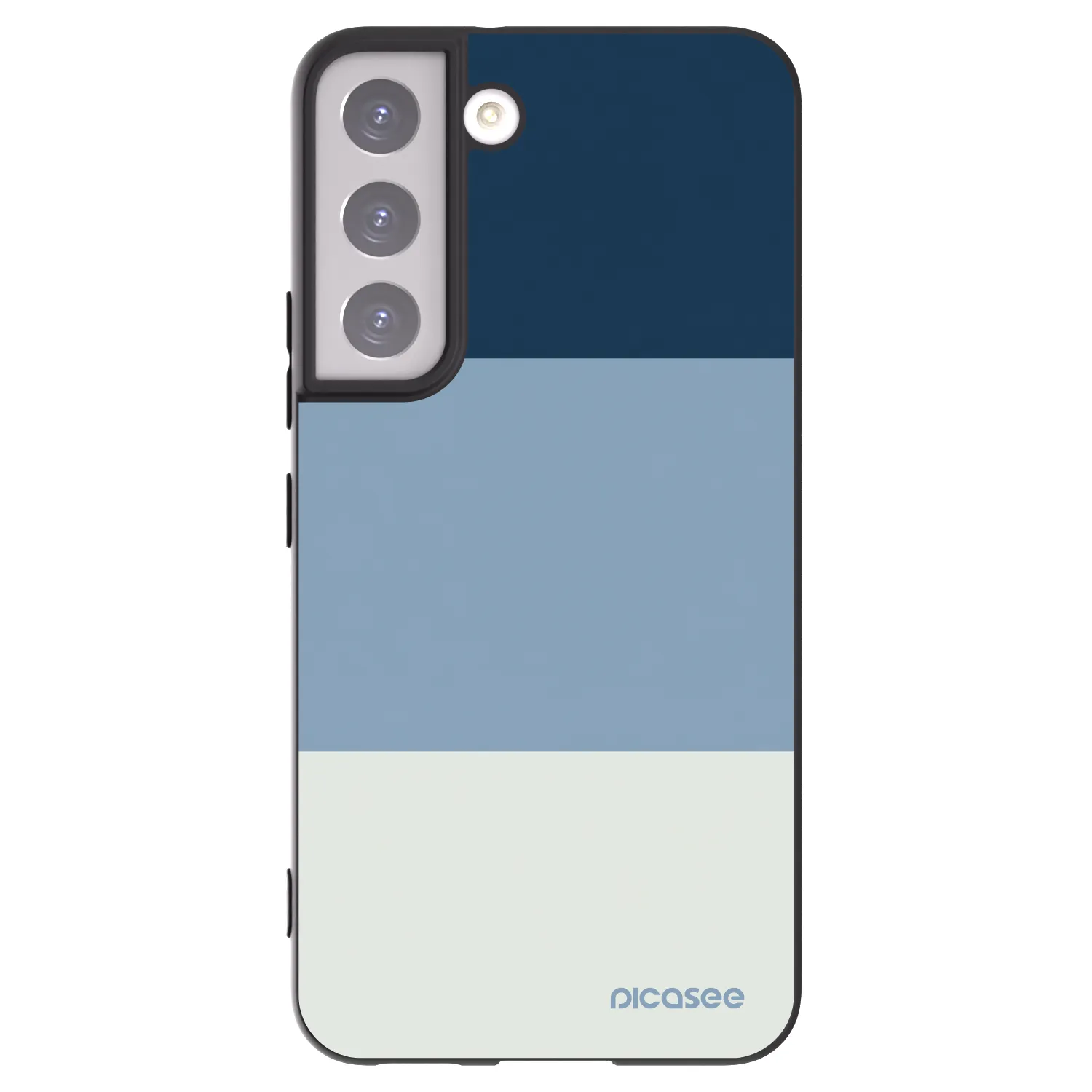 Picasee silikonový černý obal pro Samsung Galaxy S22 5G - Coastal Blue