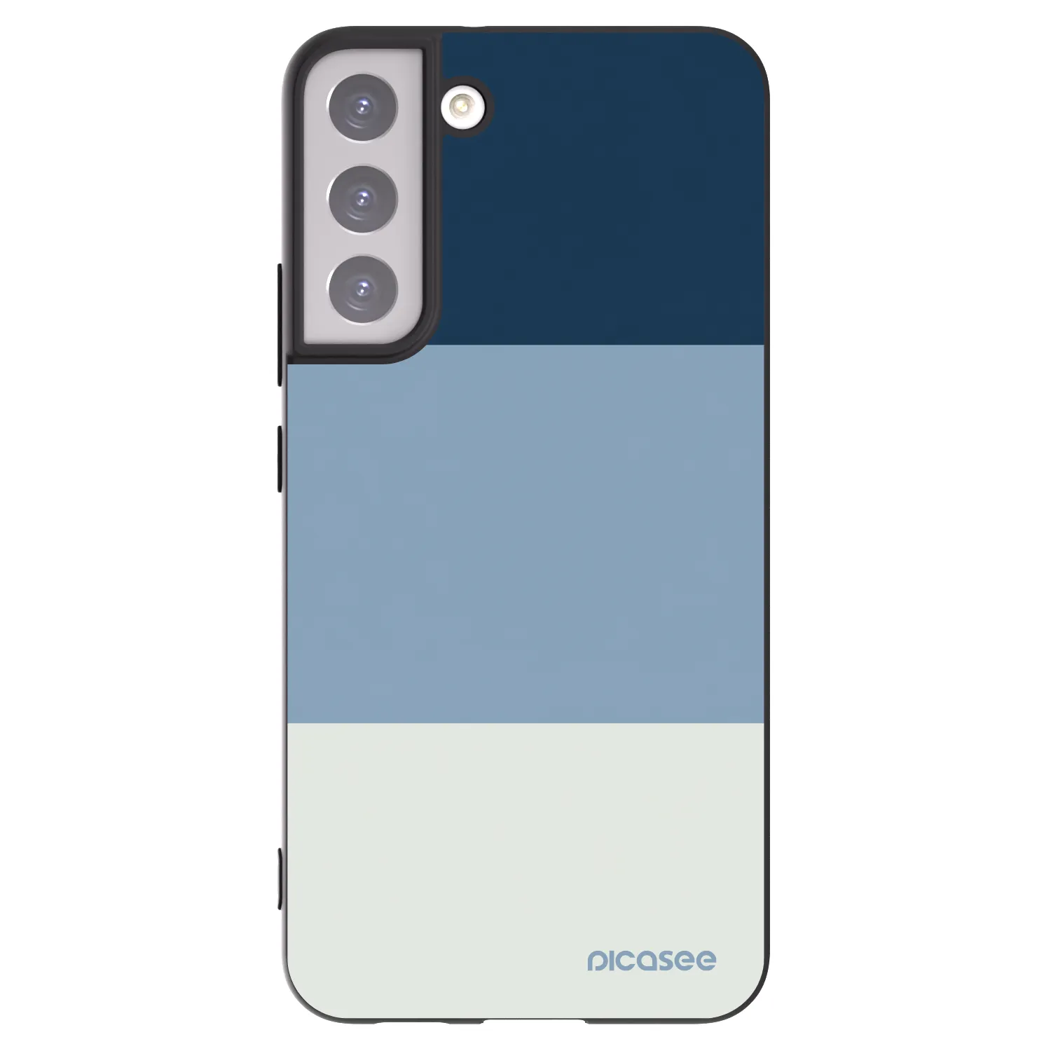 Picasee silikonový černý obal pro Samsung Galaxy S22+ 5G - Coastal Blue