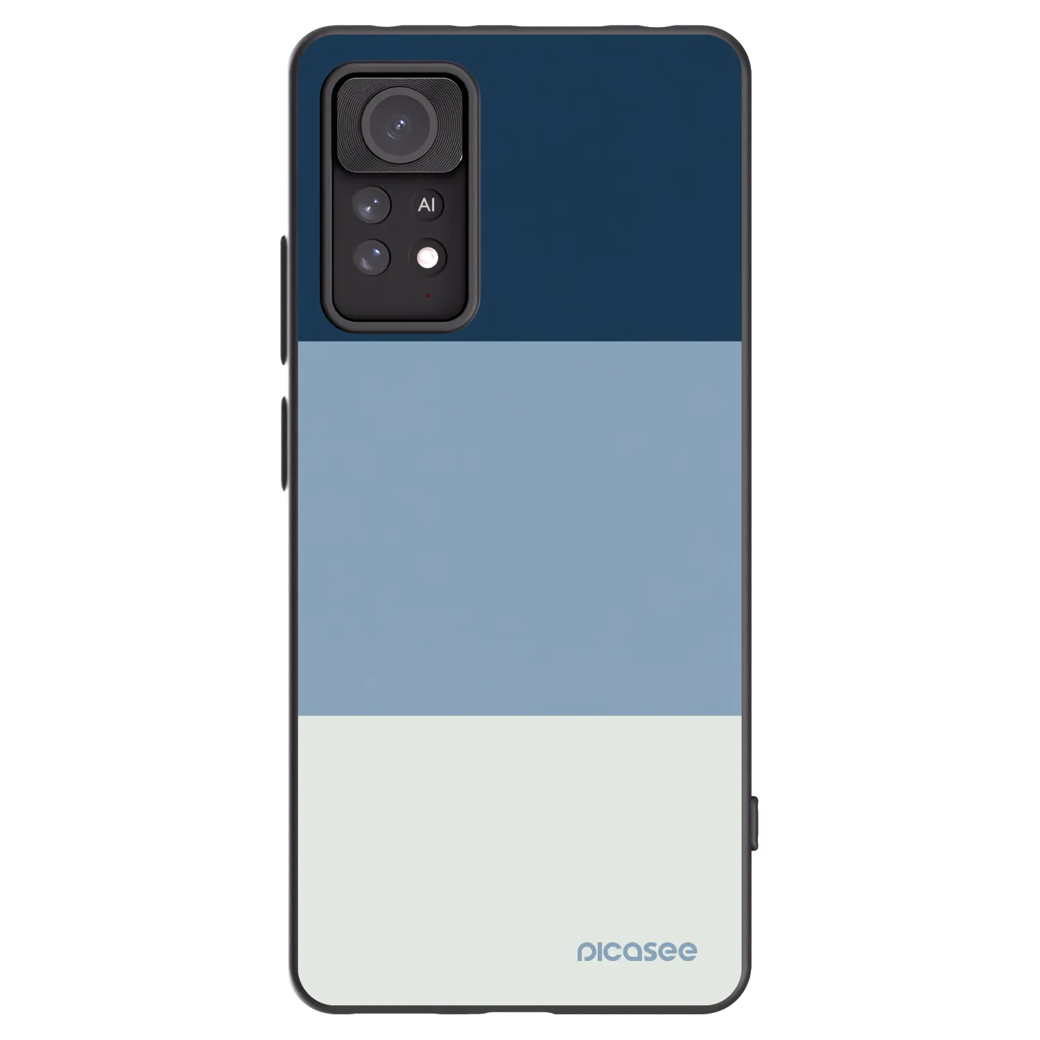 Picasee silikonový černý obal pro Xiaomi Redmi Note 11 Pro - Coastal Blue