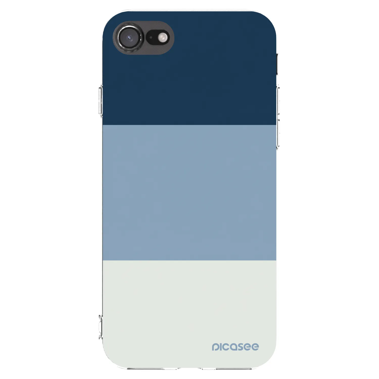 Picasee silikonový průhledný obal pro Apple iPhone SE 2022 - Coastal Blue