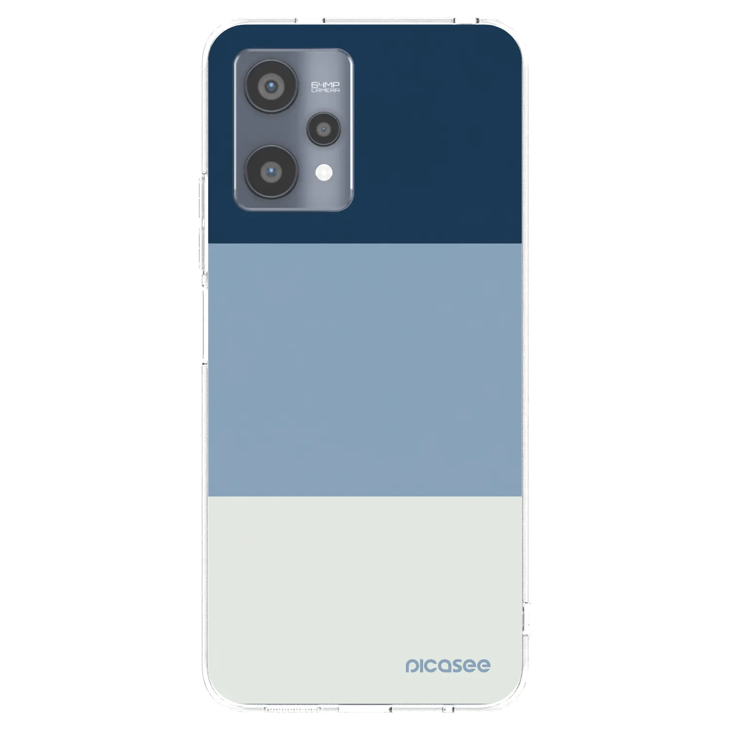 Picasee silikonový průhledný obal pro Realme 9 Pro 5G - Coastal Blue