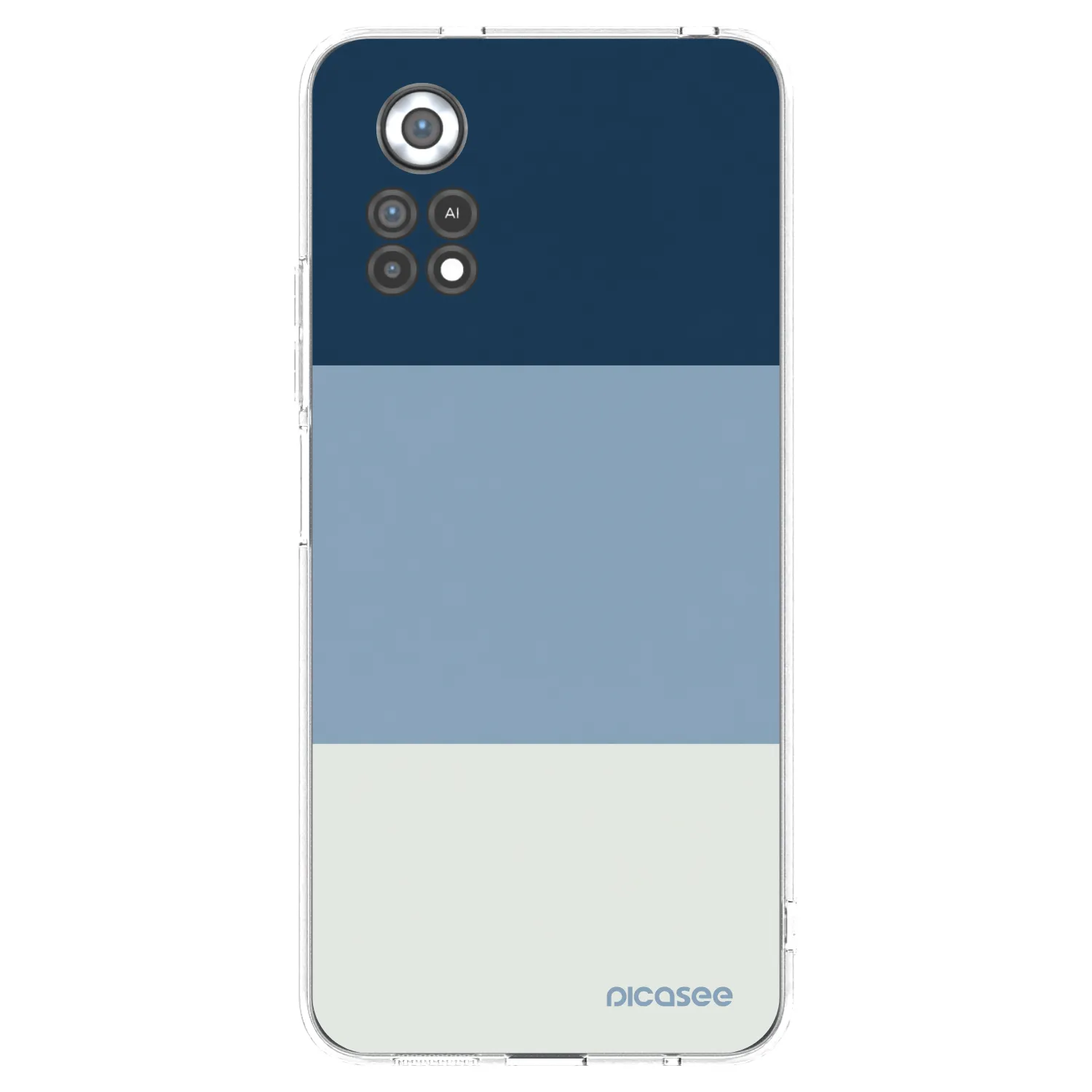 Picasee silikonový průhledný obal pro Xiaomi Poco X4 Pro 5G - Coastal Blue