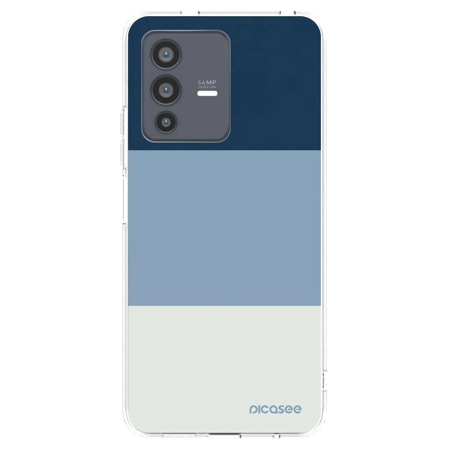 Picasee silikonový průhledný obal pro Vivo V23 5G - Coastal Blue