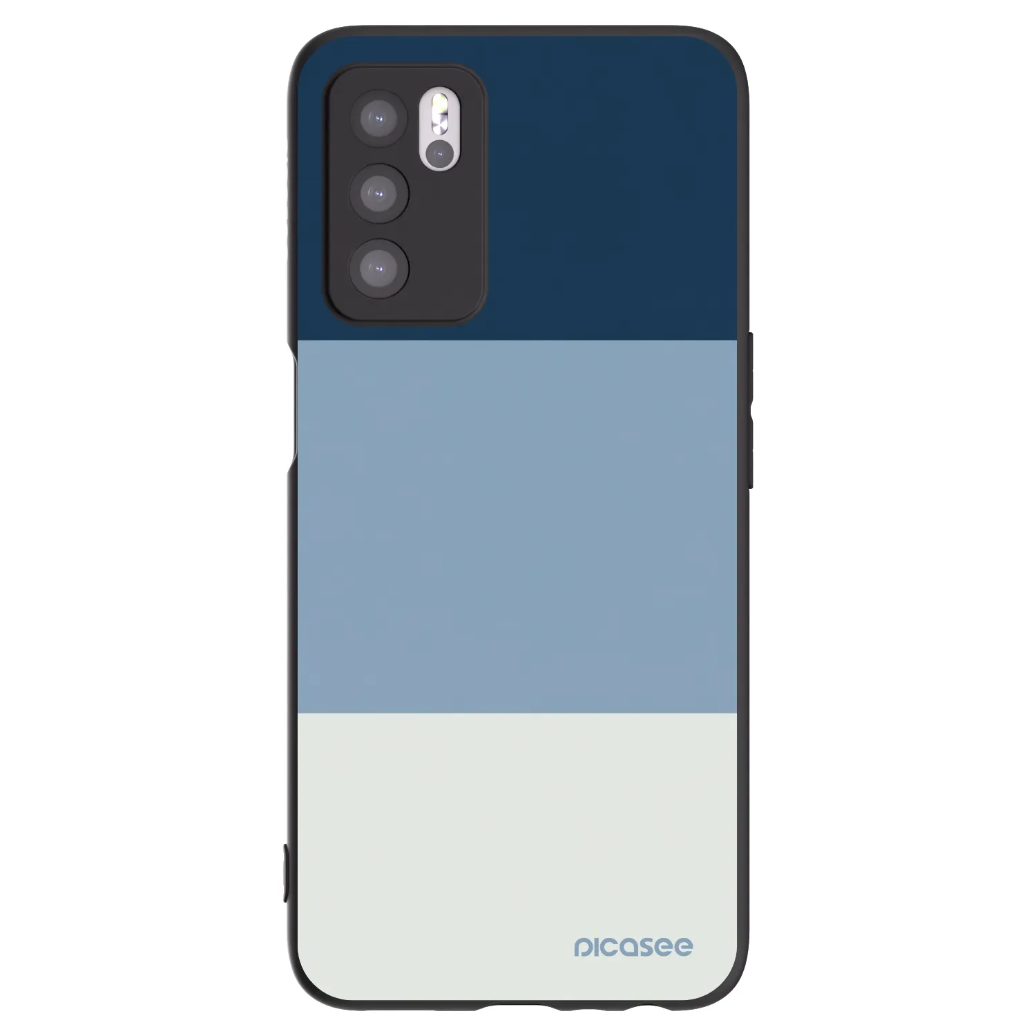 Picasee silikonový černý obal pro OPPO A16 - Coastal Blue