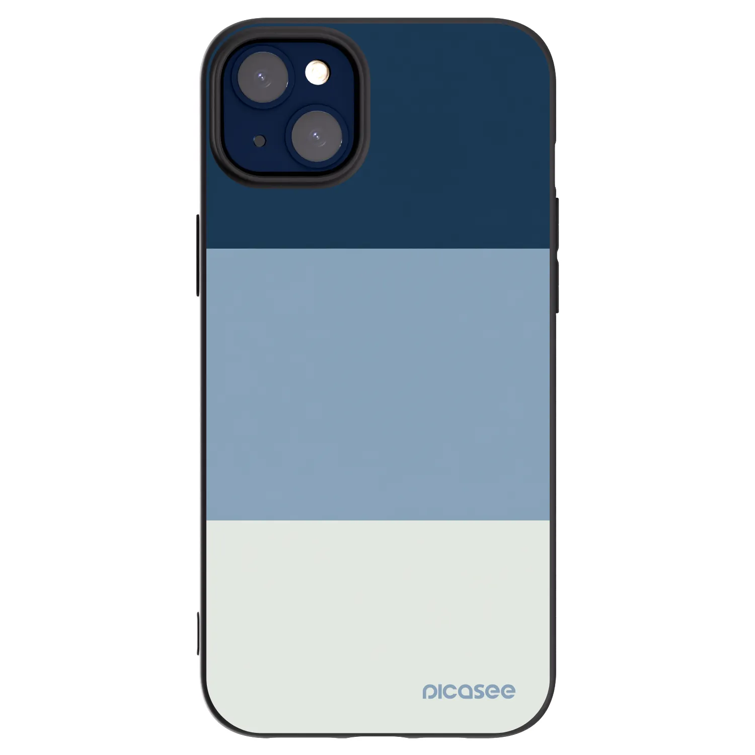 Picasee silikonový černý obal pro Apple iPhone 14 Plus - Coastal Blue