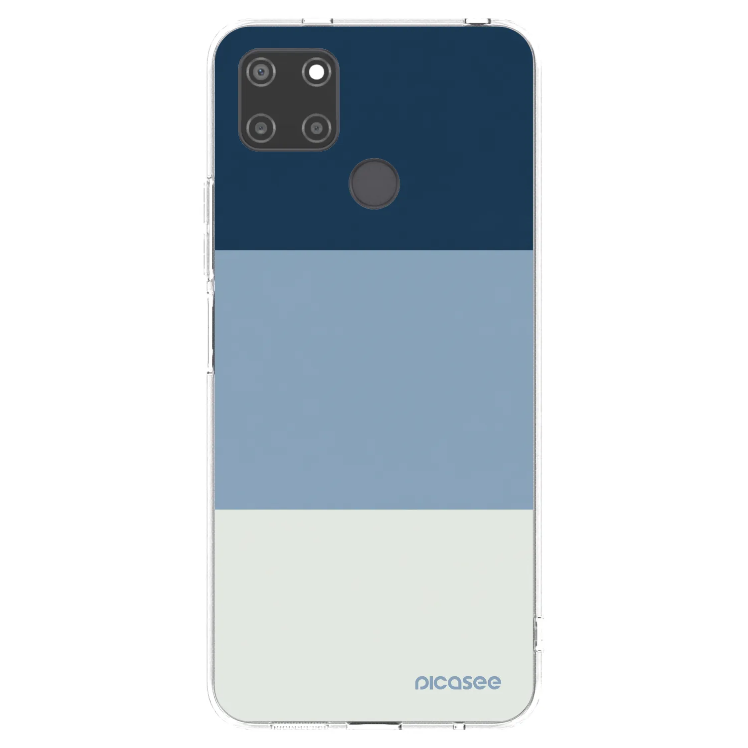 Picasee silikonový průhledný obal pro Realme C21Y - Coastal Blue