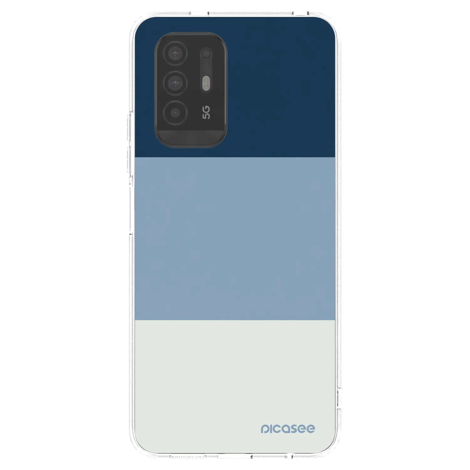 Picasee silikonový průhledný obal pro OPPO A94 5G - Coastal Blue