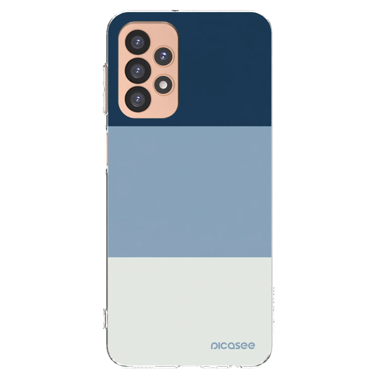 Picasee silikonový průhledný obal pro Samsung Galaxy A23 A236B 5G - Coastal Blue